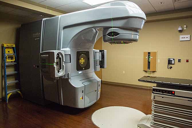 The new St. Mary's Cancer Center features this state-of-the-art radiation therapy machine which will help in treating a number of cancer types including breast, lung and prostate, some of the most common in this area.