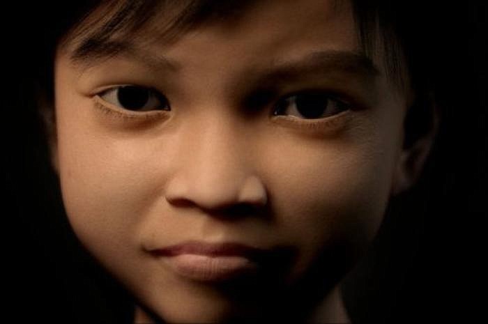 Depicted above is the avatar named Sweetie, a computer animation which looks like many young Filipinas recruited to the sex trade. Appearing to be just 10 years old, she fields offers to perform sex acts online in an effort designed to catch pedophiles. 