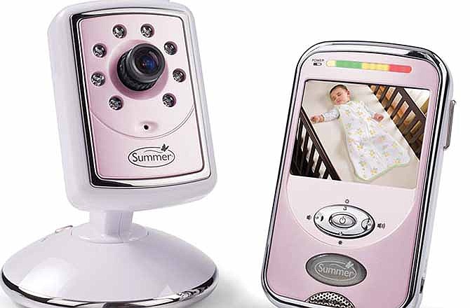 This undated photo provided by the U.S. Consumer Product Safety Commission shows the Summer infant video monitor. The battery in the handheld video monitor is being recalled because it can overheat and rupture, posing a burn hazard to consumers. 