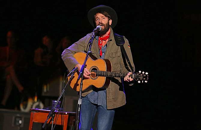 This Oct. 20, 2012 photo shows Ray LaMontagne performing at the Bridge School Benefit Concert at the Shoreline Amphitheatre in Mountain View, Calif. LaMontagne, known for his acoustical ballads, let the songs for his new album, "Supernova," released on Tuesday, April 29, 2014, lead him to a whole new sonic palate reminiscent of 1960s psychedelic rock. 
