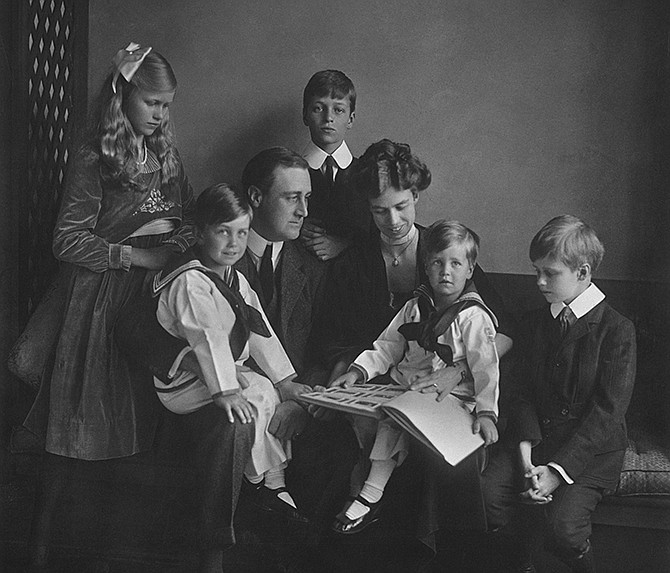 This June 12, 1919 photo provided by PBS shows Franklin and Eleanor Roosevelt with their children in Washington. PBS announced its fall season will open with the seven-part Ken Burns' documentary, "The Roosevelts: An Intimate History."