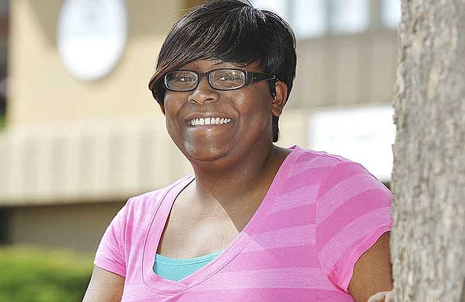 Racquel Hykes, a breast-feeding peer counselor at the Cole County Health Department: "It's my job to normalize breast-feeding."