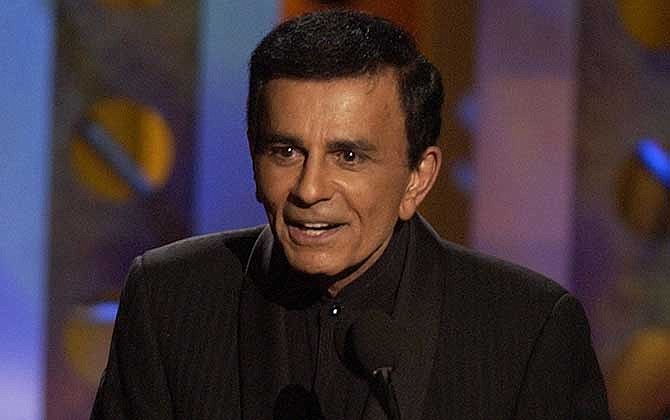 Casey Kasem accepts a radio icon award during the Radio Music Awards Monday, in this Oct. 27, 2003 file photo taken at the Aladdin Hotel in Las Vegas. Santa Monica Police Department Sgt. Mario Toti said Kasem was located a few hours after his children filed a missing person's report on Wednesday May 14, 2014. Kasem, 82, suffers from advanced Parkinson's disease, can no longer speak and has been in various medical facilities chosen by his wife, Jean Kasem. 