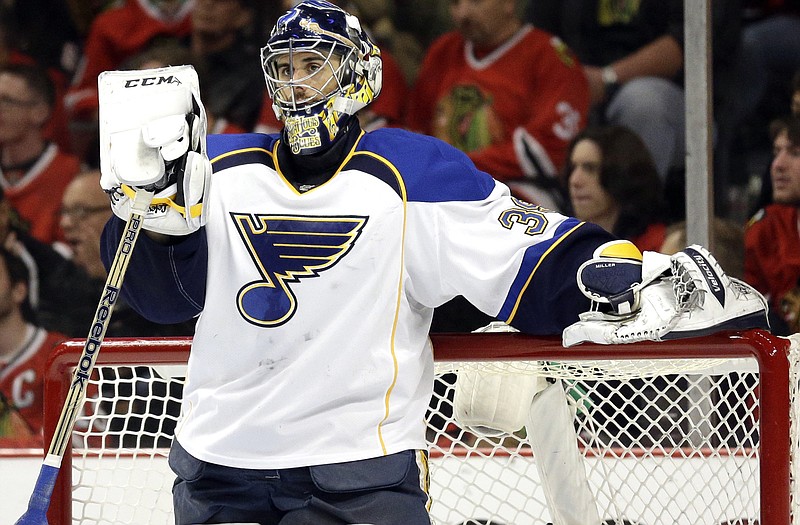 Blues goalie Brian Elliott signed a three-year contract Monday as the team decided not to bring back Ryan Miller.