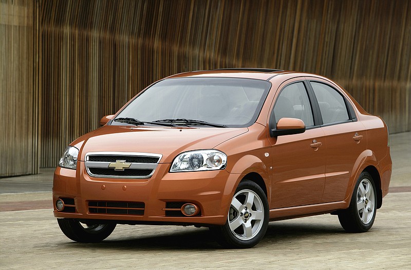 General Motors recalled 218,000 Chevrolet Aveo subcompact cars, model years 2004 through 2008. The daytime running light module in the dashboard center stack can overheat, melt and catch fire. 