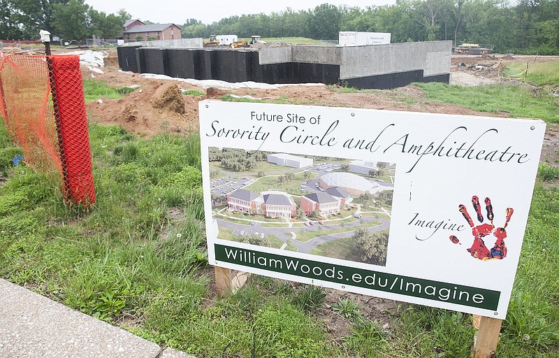 As students left the William Woods University campus for summer break, the school continued to make progress on the construction of its Sorority Circle, which includes an addition of 136 beds to help meet housing needs. The project was the main component of William Woods' Imagine Campaign, an effort that raised $10.8 million.