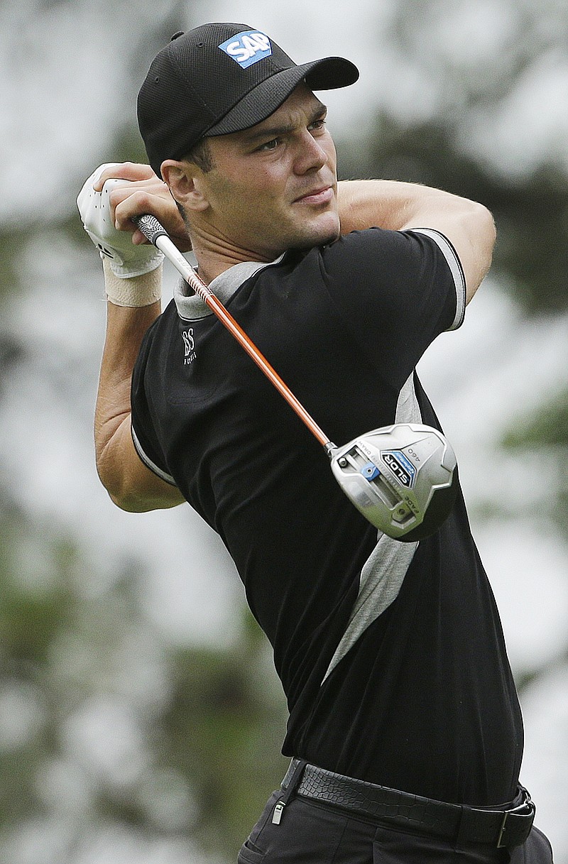 Martin Kaymer watches his tee shot on the 11th hole during the second round of the U.S. Open on Friday.