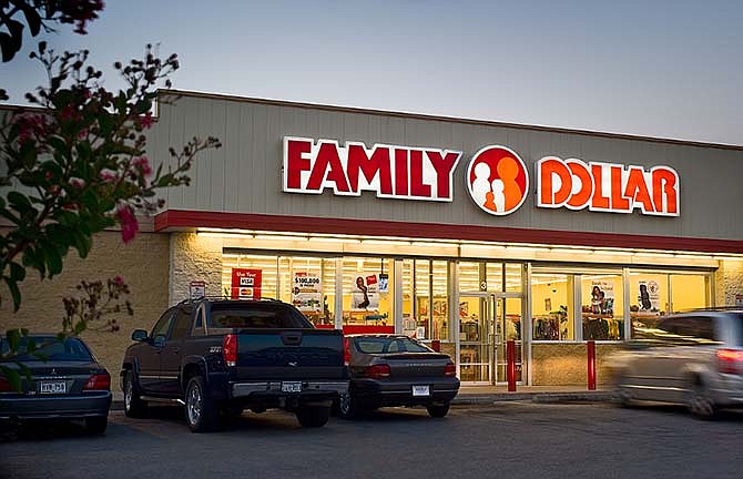 This undated publicity photo provided by Family Dollar shows the storefront of one of its stores.