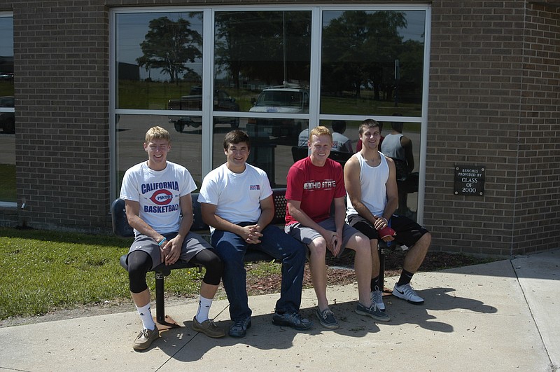 California High School students who have recently returned from Boys State are, from left, Allan Burger, Matt Oerly, Alex Dalbey and Jaden Barr.