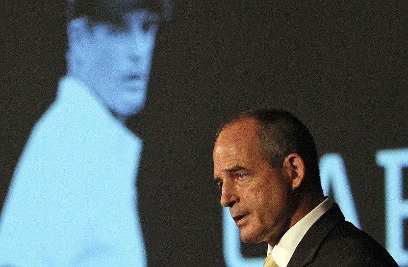 Missouri head coach Gary Pinkel speaks to the media Wednesday in Hoover, Ala.