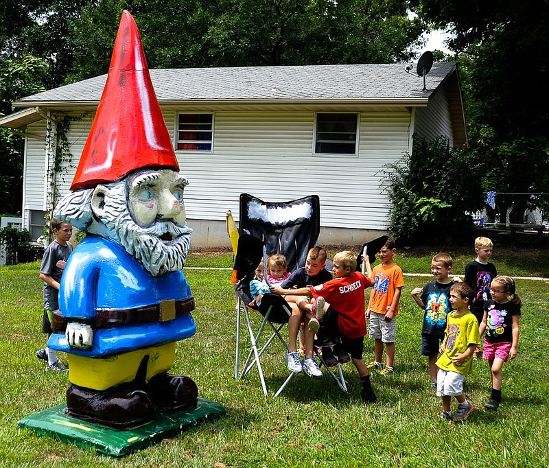 School-aged children at Little Pintos Day Care had a magical visitor July 17. Andre the Gnome and his creator Stephen Feilbach have been traveling across Mid-Missouri gaining lots of social media attention and lots of laughs. 