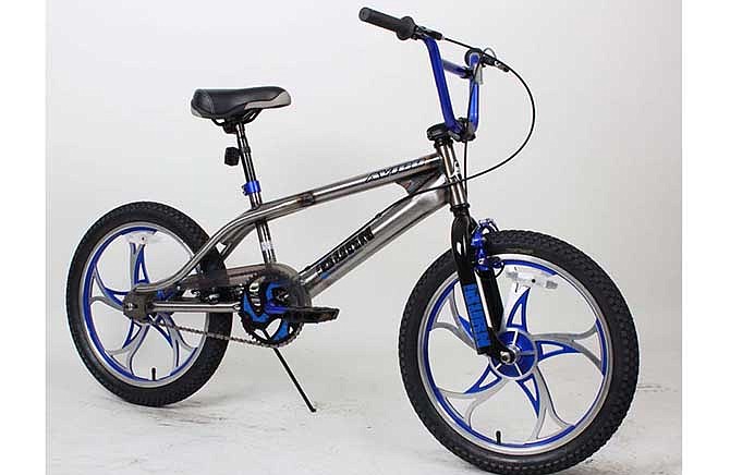 This undated image provided by the U.S. Consumer Product Safety Commission shows a Avigo 20 Inch Turn N' Burn Youth Bicycle. The bicycles are being recalled because the front wheel on the bicycle can detach, posing a fall hazard. 