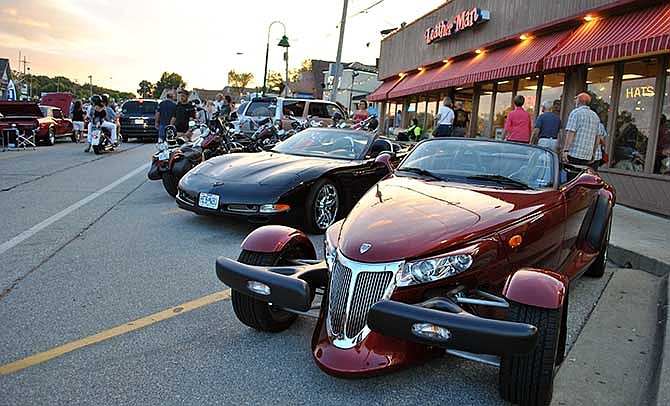 Hundreds of classic and custom cars, trucks and motorcycles dating back to the early 1900s were showcased as part of Hot Summer Nights on Friday in Lake Ozark, Mo.