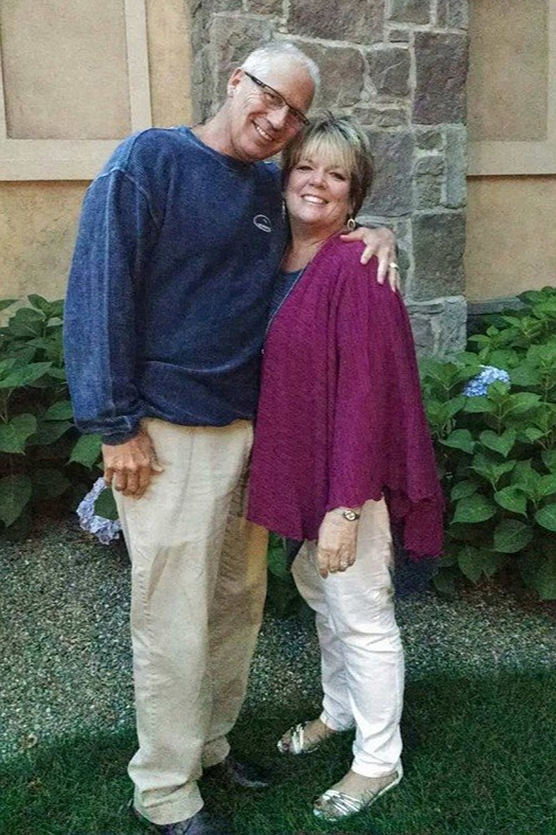 Randy Budd and his wife, Sharon Budd, a middle school language arts teacher. Randy is among those who testified at a court hearing Tuesday about a rock-dropping incident on a stretch of rural interstate in Pennsylvania in July that left Sharon with severe head injuries.