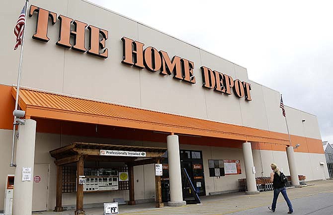 This Aug. 14, 2012 file photo shows a Home Depot store in Nashville, Tenn. 