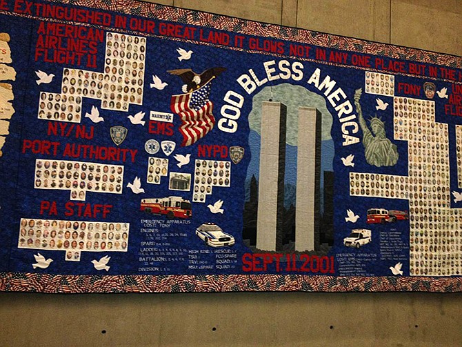 A quilt on display at the National Sept. 11 Memorial Museum.