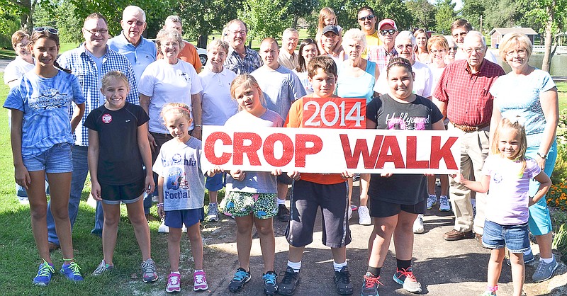 People of all ages take part in the CROP Walk for 2014. The event, which took place at Proctor Park, began at the lions Club Pavilion.