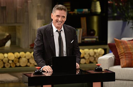 This undated photo provided by FremantleMedia North America & Debmar-Mercury shows host Craig Ferguson on "Celebrity Name Game." The game show, produced by Courtney Cox and David Arquette, debuts today in syndication. 