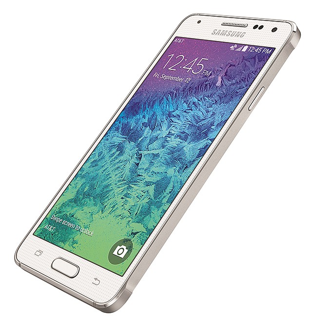 This product image provided by Samsung shows the Samsung Alpha Phone. The Alpha will be available in the U.S. starting Friday through AT&T.