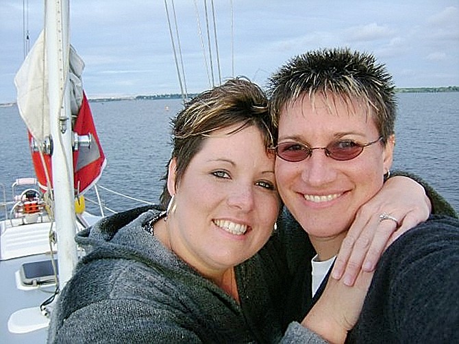 Local couple JoDe and Lisa Layton-Brinker are one of 10 Missouri couples suing the state to get their same-sex marriages recognized in Missouri