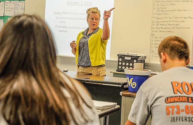 Eugene High School agriculture instructor Bethany Markway grew up on a dairy farm near Mary's Home and was influenced strongly by Ed Hager as her FFA adviser while attending Eugene. In her second year of teaching, she has found herself back in her alma mater passing on the enthusiasm and interest.