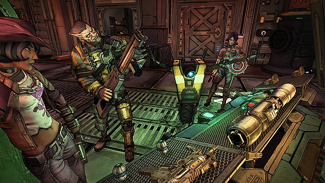 This video game image released by 2K Games shows a scene from "Borderlands: The Pre-Sequel."