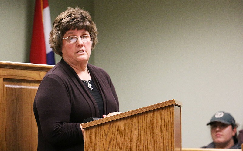 Lisa Dority is the educational program coordinator III for the law enforcement training institute national animal cruelty investigations school at University of Missouri-Columbia. She spoke to students and the public at William Woods University Monday night about the program.