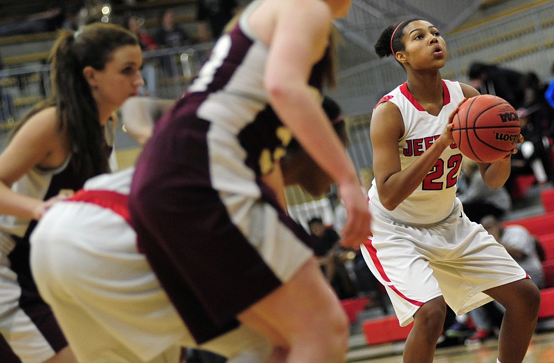 Girls Basketball Jefferson City adjusts to press, rips Rolla