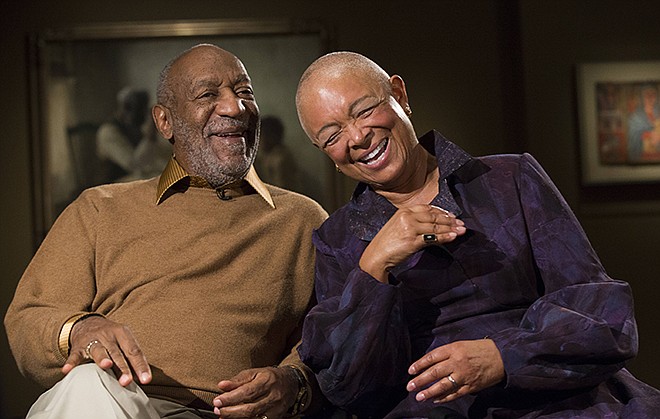 Entertainer Bill Cosby and his wife Camille laugh as they tell a story about collecting one of the pieces in the upcoming exhibit, "Conversations: African and African-American Artworks in Dialogue," in November at the Smithsonian's National Museum of African Art. Camille Cosby released a statement on Monday in support of her husband. The statement is the first public comment from Cosby's long-time wife since a wave of sexual assault allegations began swirling several weeks ago.