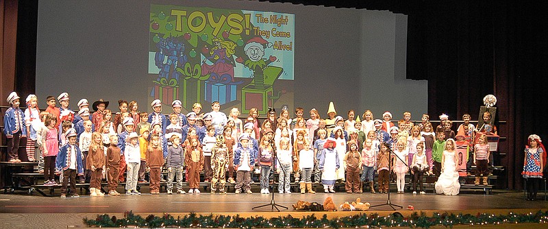 Democrat photo / David A. Wilson

The California Elementary School first grade performs "Toys! The Night They come Alive!" Thursday, Dec. 18.