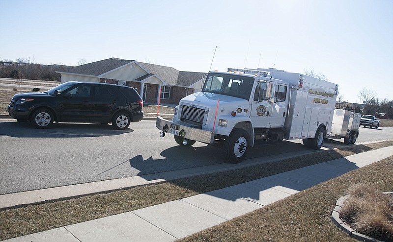 The Missouri State Highway Patrol Bomb Squad was on scene Saturday in the 200 block of Venus Street after an elderly woman discovered a suspicious device inside her mailbox. The bomb squad determined the device was an explosive and it was rendered safe within 45 minutes.