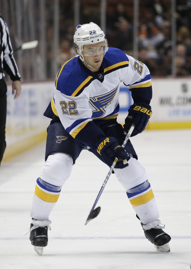 Kevin Shattenkirk of the Blues leads NHL defensemen in assists and is an All-Star this season.