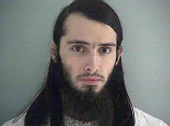 This Wednesday photo made available by the Butler County Jail shows Christopher Lee Cornell. Cornell plotted to attack the U.S. Capitol in Washington and kill government officials inside it, and spoke of his desire to support the Islamic State militant group, the FBI said on Wednesday.