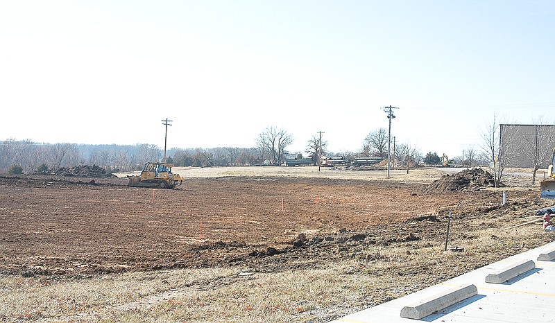 Construction is underway on the new California High School baseball / softball field.
