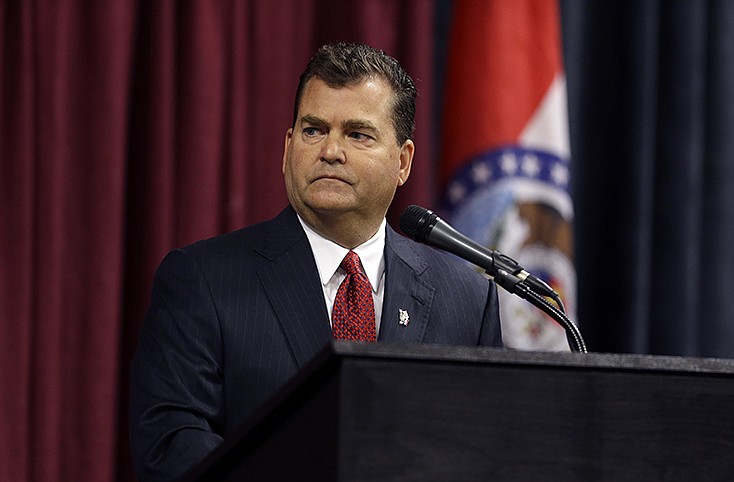 Republican Dave Spence takes part in a 2012 debate between candidates for Missouri governor.