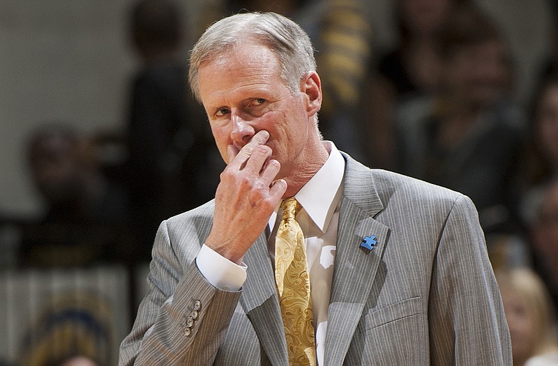 Missouri head coach Kim Anderson watches Saturday's game against Texas A&M at Mizzou Arena.