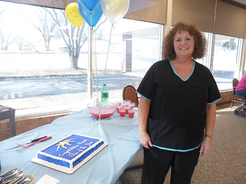 Bonnie Gardner, C.M.T. at California Care Center has been named the 2014 Star of the Year.