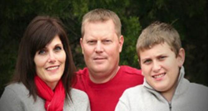 
Recent heart transplant recipient Chad Nierman is pictured here with his wife Wanda and son Zane.