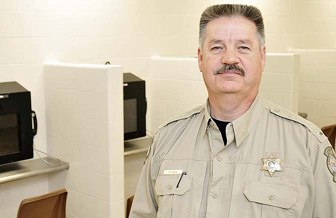 Lt. Victor Pitman in the Cole County Jail's visitor center.