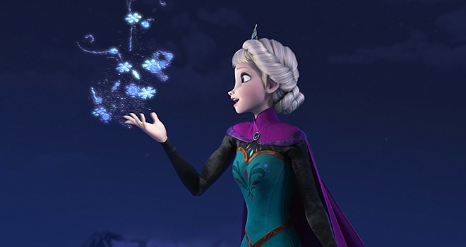 This image released by Disney shows Elsa the Snow Queen, voiced by Idina Menzel, in a scene from the animated feature "Frozen." The Walt Disney Co. has announced plans to make a sequel to the animated mega-hit "Frozen." In the company's annual shareholders meeting on Thursday in San Francisco on, Disney executives officially announced plans for "Frozen 2."