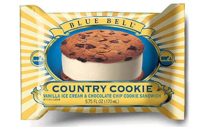 This undated photo provided by Blue Bell shows Blue Bell Chocolate Chip Country Cookies. The deaths of three people who developed a foodborne illness linked to some Blue Bell ice cream products have prompted the Texas icon's first product recall in its 108-year history. Five people, in all, developed listeriosis in Kansas after eating products from one production line at the Blue Bell creamery in Brenham, Texas, according to a statement Friday from the U.S. Food and Drug Administration. The FDA says listeria bacteria were found in samples of Blue Bell Chocolate Chip Country Cookies, Great Divide Bars, Sour Pop Green Apple Bars, Cotton Candy Bars, Scoops, Vanilla Stick Slices, Almond Bars and No Sugar Added Moo Bars.