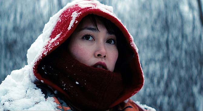 This image released by Amplify Releasing shows Rinko Kikuchi in a scene from "Kumiko, The Treasure Hunter." 