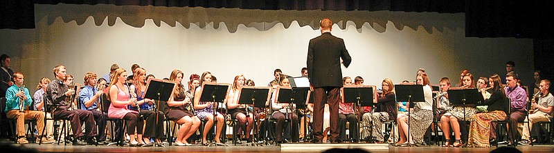 The California High School Band performs at the Spring Band Concert in the CHS Auditorium on Monday, March 23.