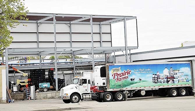 The Madison Street skyline in Jefferson City is changing slightly, as Central Dairy adds a new building expansion to their current building at 610 Madison St.