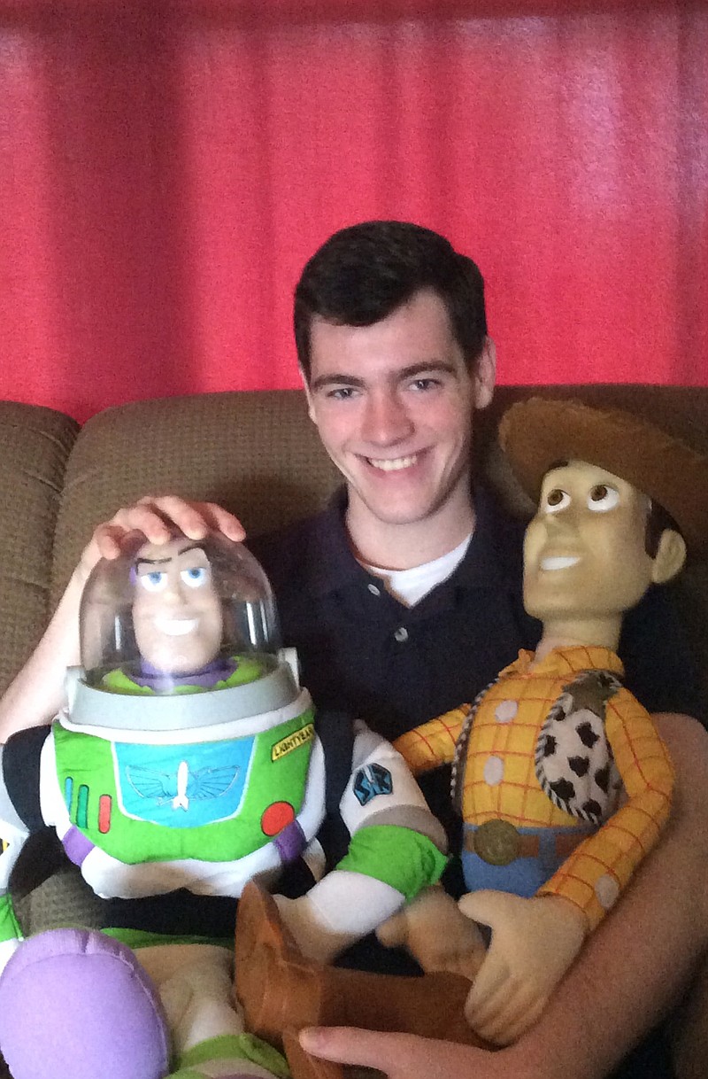 Joseph Duncan, now 18, still has the Buzz Lightyear and Woody toyset he received as a 4-year-old from the Make-a-Wish Foundation as he battled leukemia. 