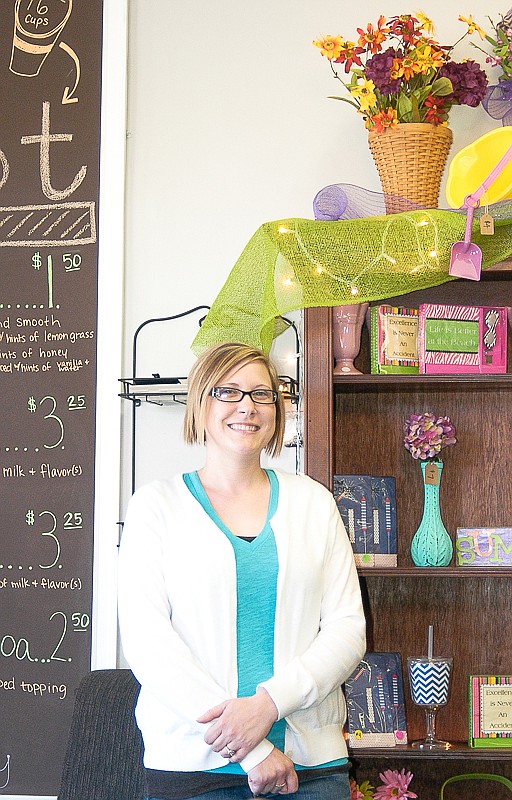 Kimberly Scheidt in her role as businesswoman owner of Inspired Designs.