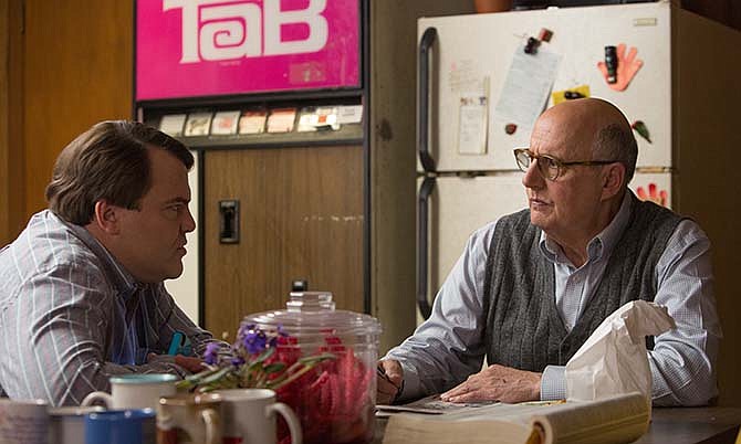 This image released by IFC Films shows Jeffrey Tambor, right, and Jack Black in a scene from "The D Train." 