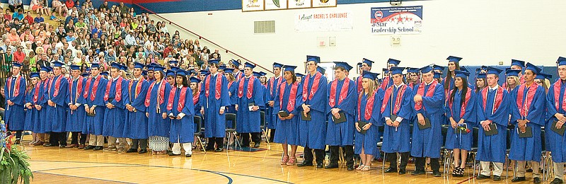 The 2015 California High School graduates received their diplomas during commencement exercises held in the high school gym Sunday, May 17.