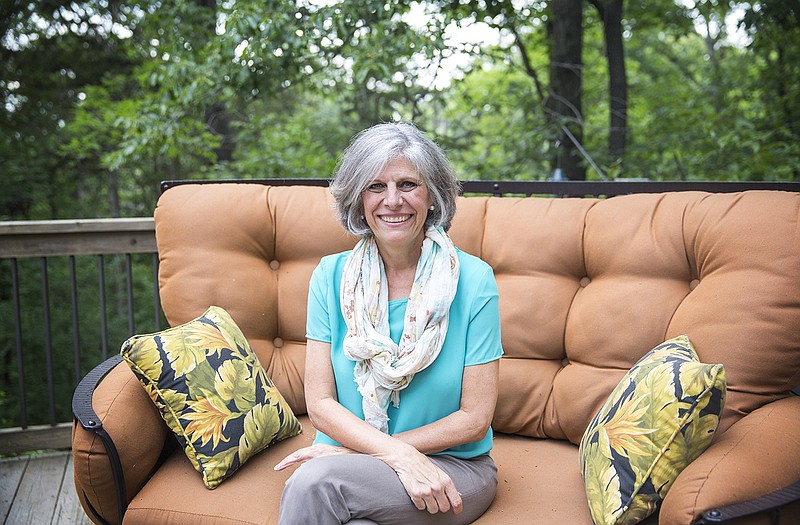 Cindy Layton is shown at her Jefferson City home.