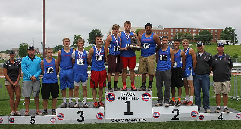 The California boys' track team took home fourth place overall at the Class 3-5 Missouri High School Activities Association last Friday and Saturday.